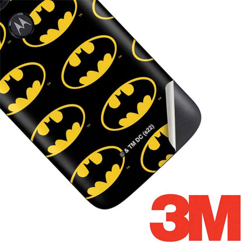 DC Comics Batman Logo Pattern Moto E5 Play Skin